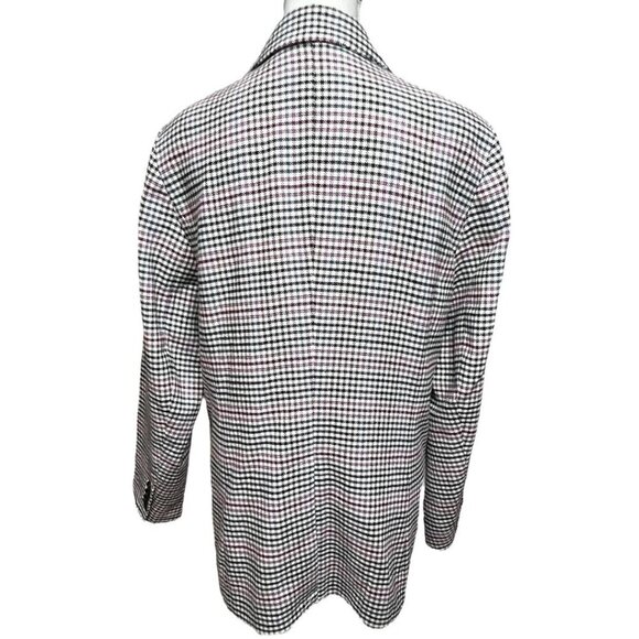 Talbots Plus Women's Multicolor Wool Blend Single Breast Houndstooth Blazer 14W - Picture 3 of 8